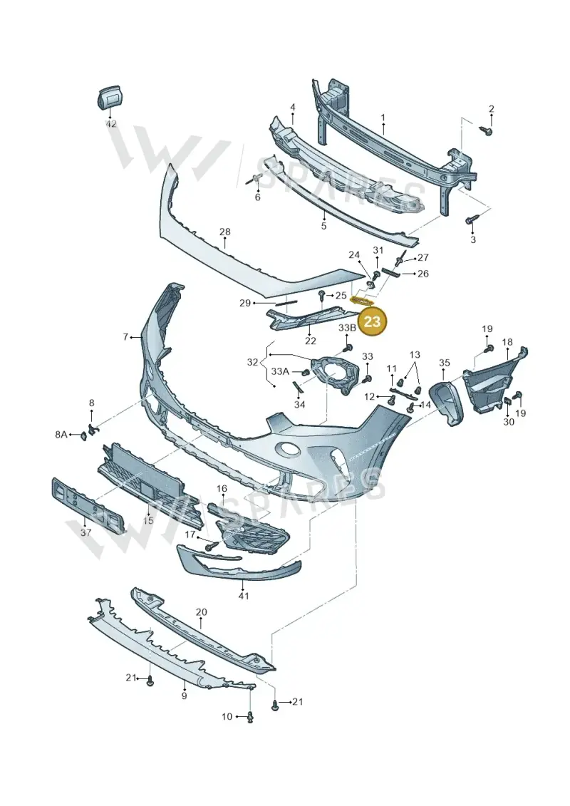 5FF807689 — SEAT Formentor TSI CUPRA (2020-) diagram 5ff807000, position 23