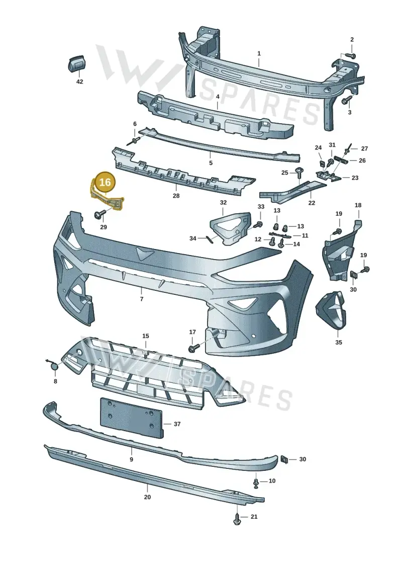 5FF807890B — SEAT CUPRA Formentor (2020-) diagram 5ff807000, position 16