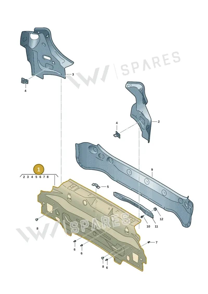 5FF813303B — SEAT CUPRA Formentor (2020-) diagram 5ff813000, position 1