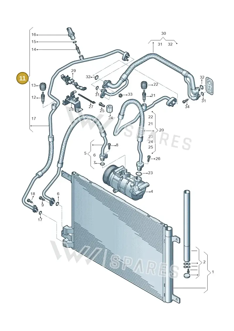 5FF816741 — SEAT CUPRA Formentor (2020-) diagram 827260400, position 11