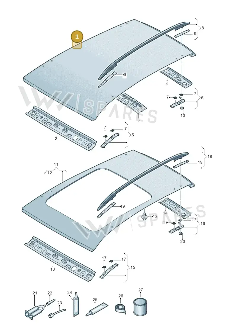 5FF817111 — SEAT CUPRA Formentor (2020-) diagram 5ff817000, position 1