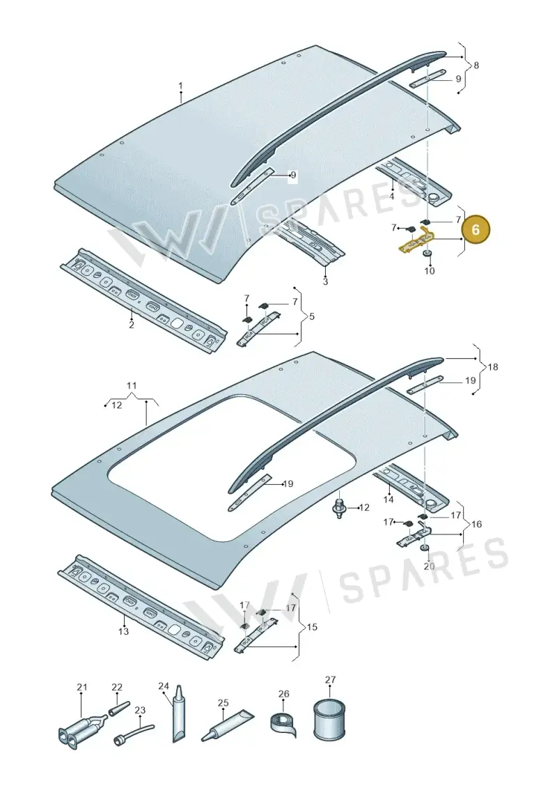 5FF817314 — SEAT Formentor TSI CUPRA (2020-) diagram 5ff817000, position 6