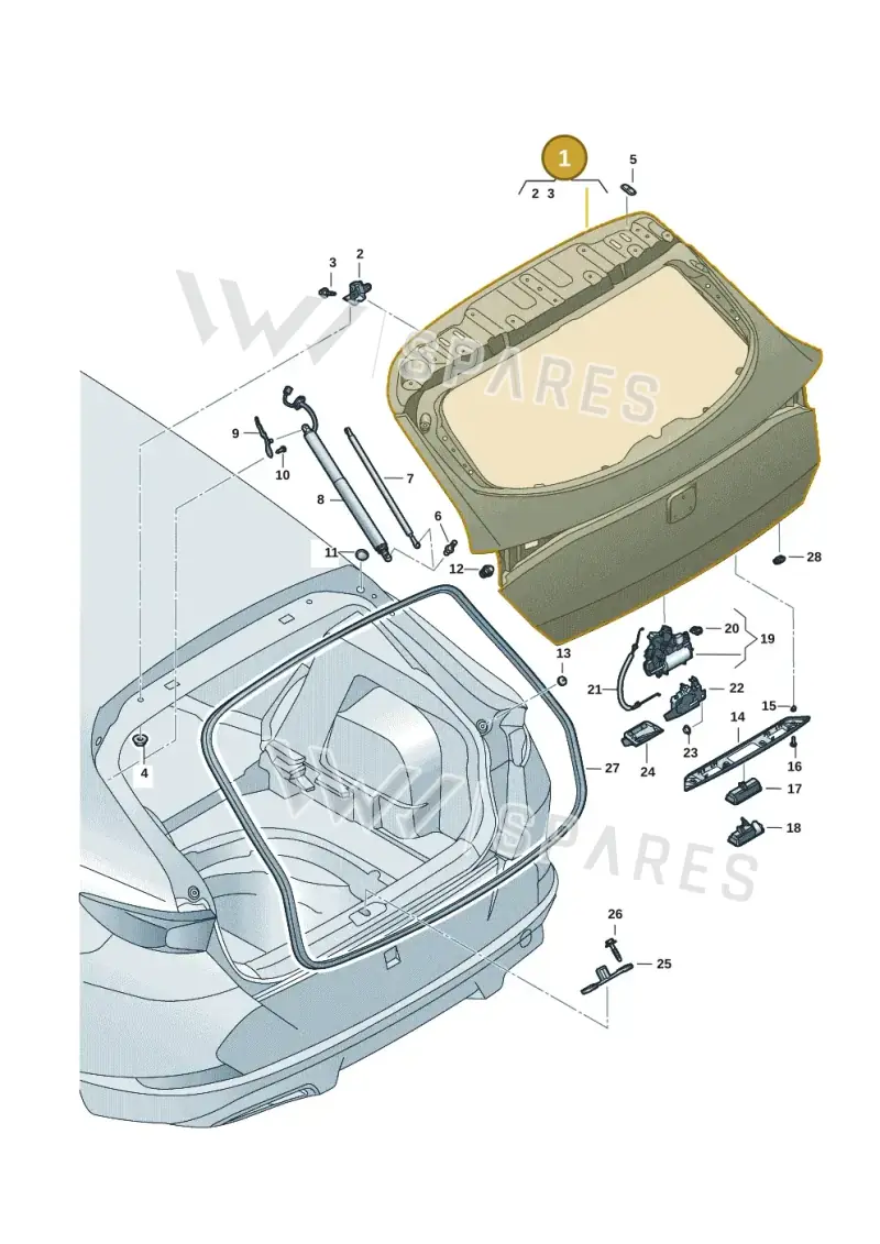 5FF827023 — SEAT CUPRA Formentor (2020-) diagram 5ff827000, position 1