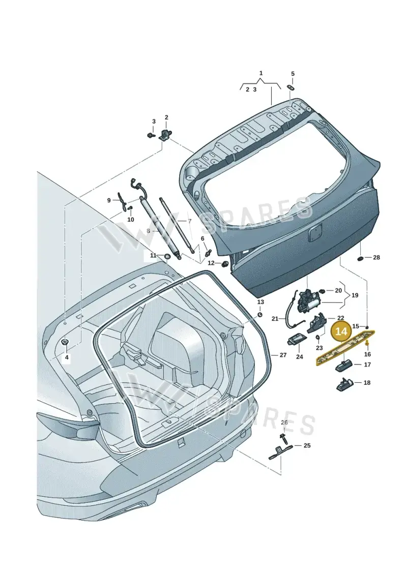 5FF827335B4PK — SEAT CUPRA Formentor (2020-) diagram 5ff827000, position 14