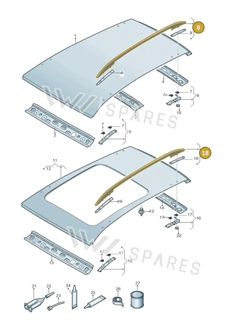 5FF860025B041 — SEAT CUPRA Formentor (2020-) diagram 5ff817000, position 8+18