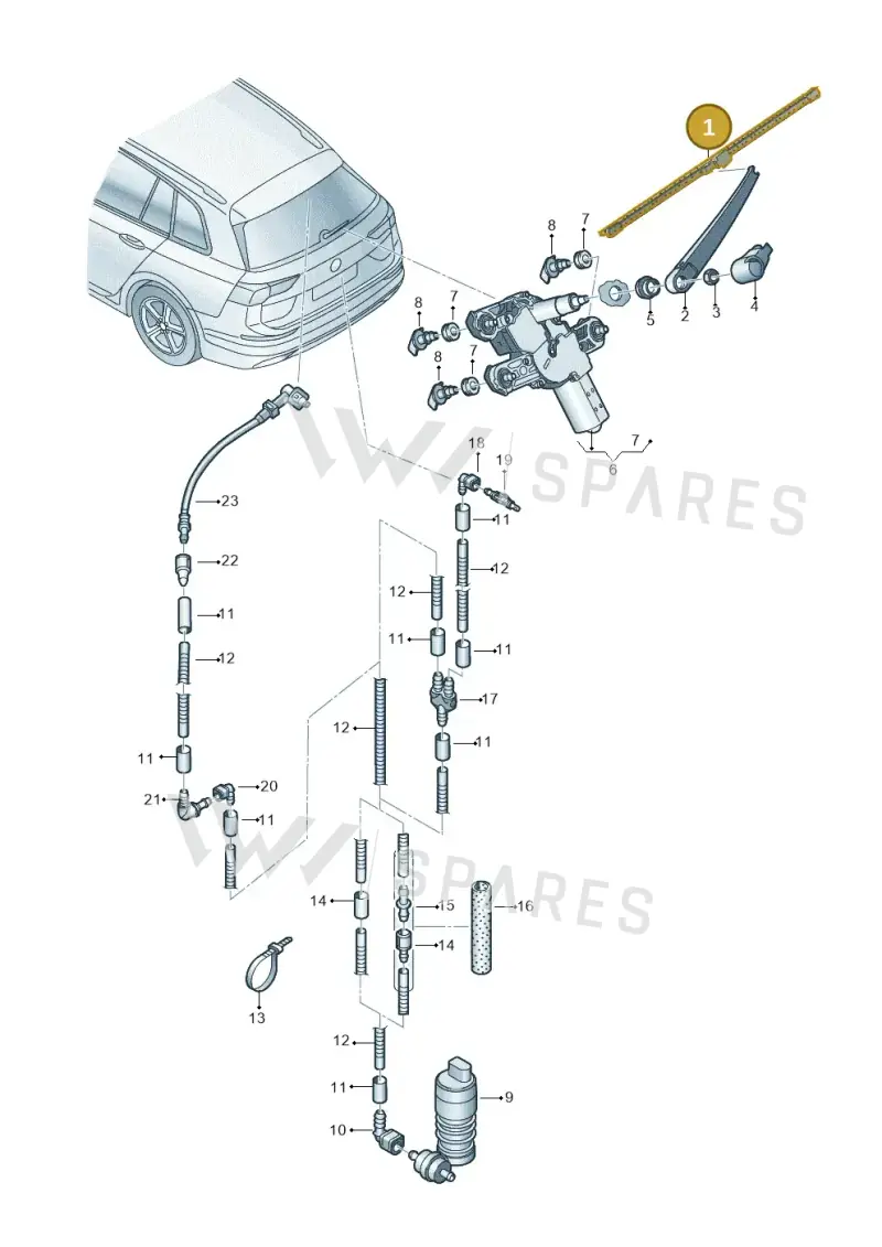 5FF955427 — SEAT Formentor TSI CUPRA (2020-) diagram 5h0955025, position 1