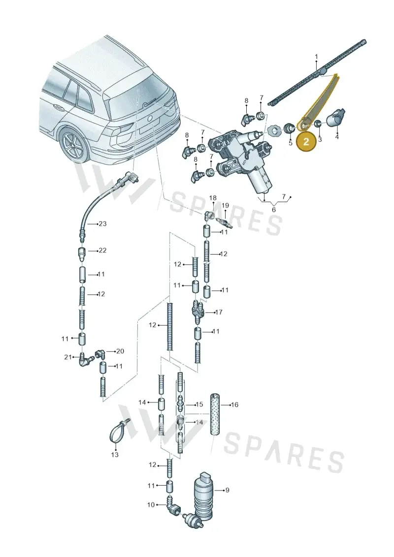 5FF955707A — SEAT CUPRA Formentor (2020-) diagram 5h0955025, position 2
