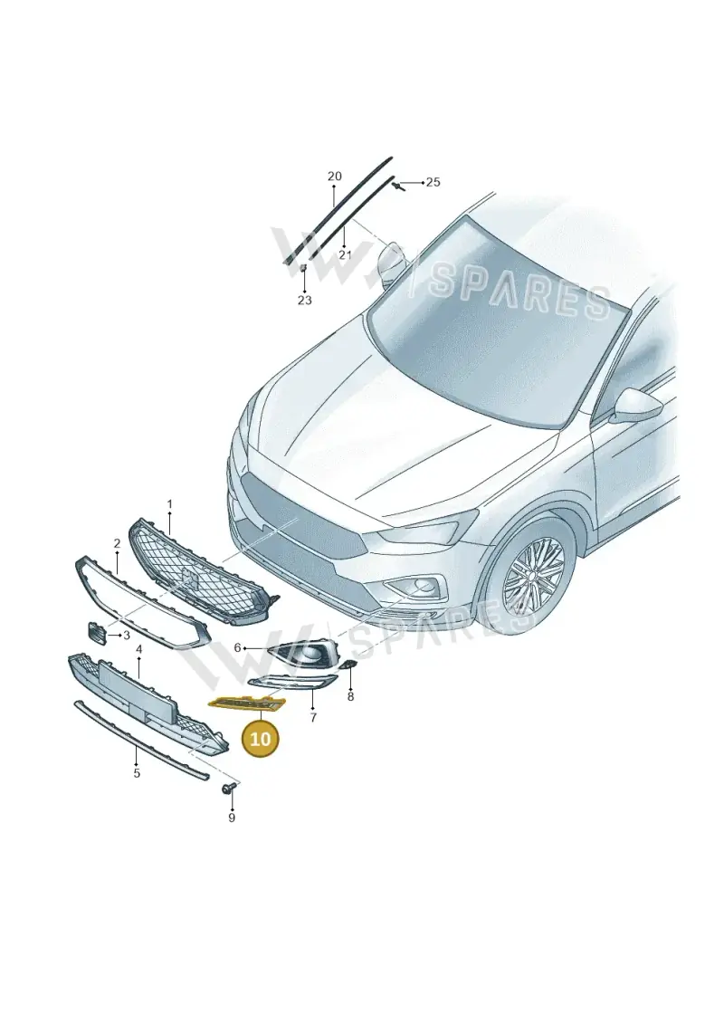 5FJ8532119B9 — SEAT Tarraco FR (2018-2024) diagram 591853000, position 10