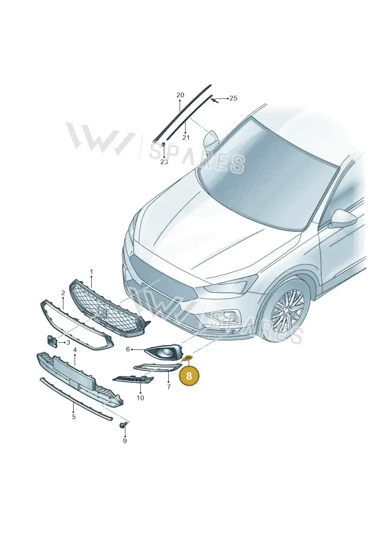 5FJ853793A9B9 — SEAT Tarraco FR (2018-2024) diagram 591853000, position 8