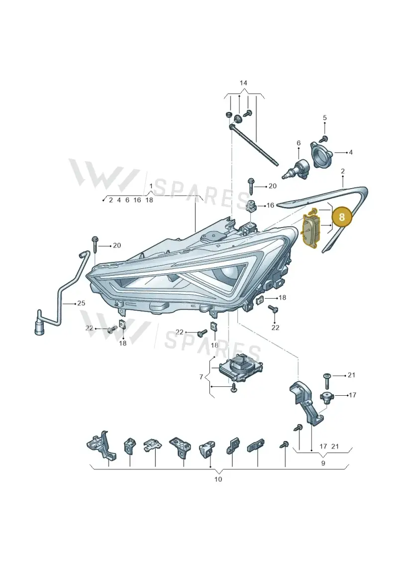 5FJ941476 — SEAT Tarraco (2018-2024) diagram 591941000, position 8