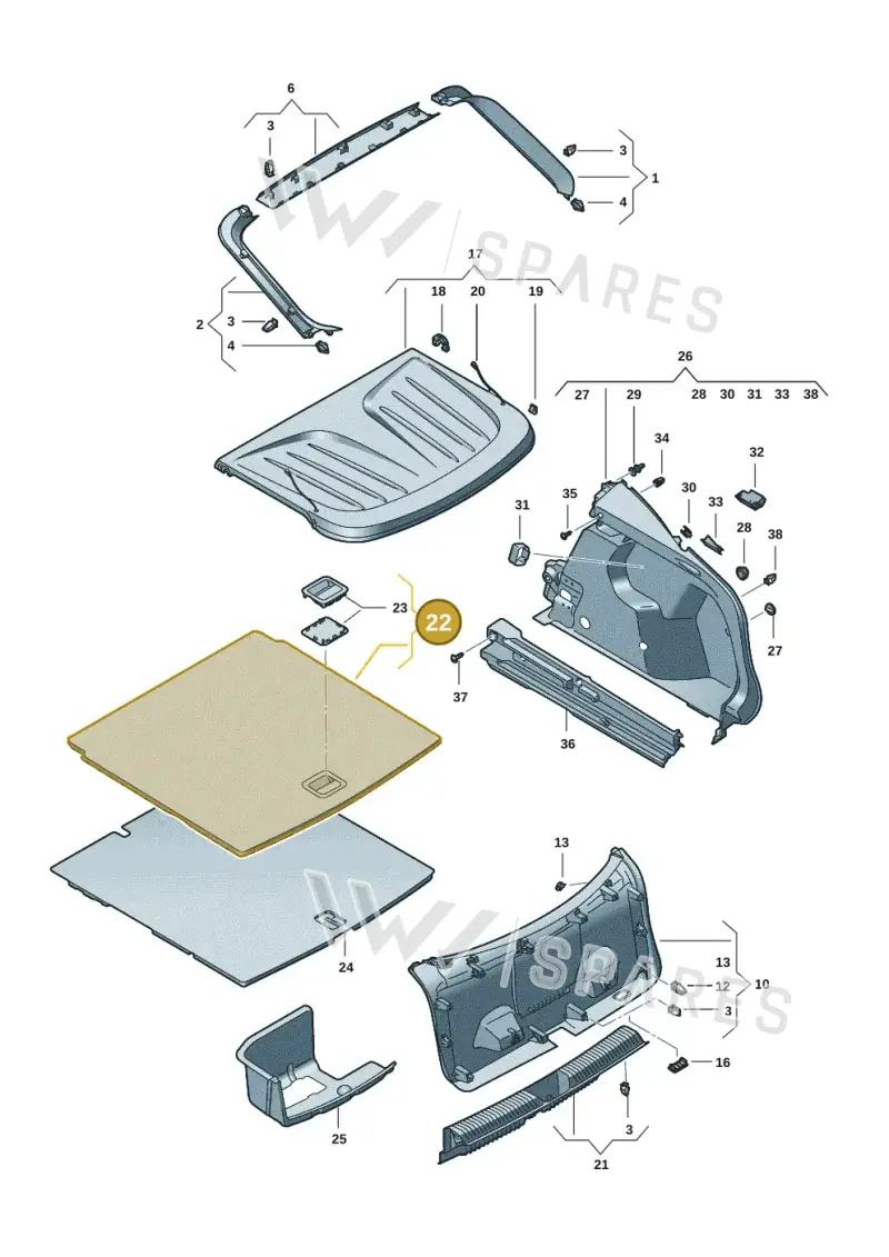 5FL858855CA9 — SEAT CUPRA Tavascan (2023-) diagram 20h867080, position 22