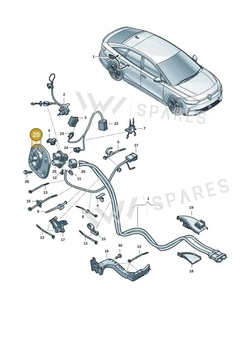 5FL907175 — SEAT CUPRA Tavascan (2023-) diagram 14b970150, position 20
