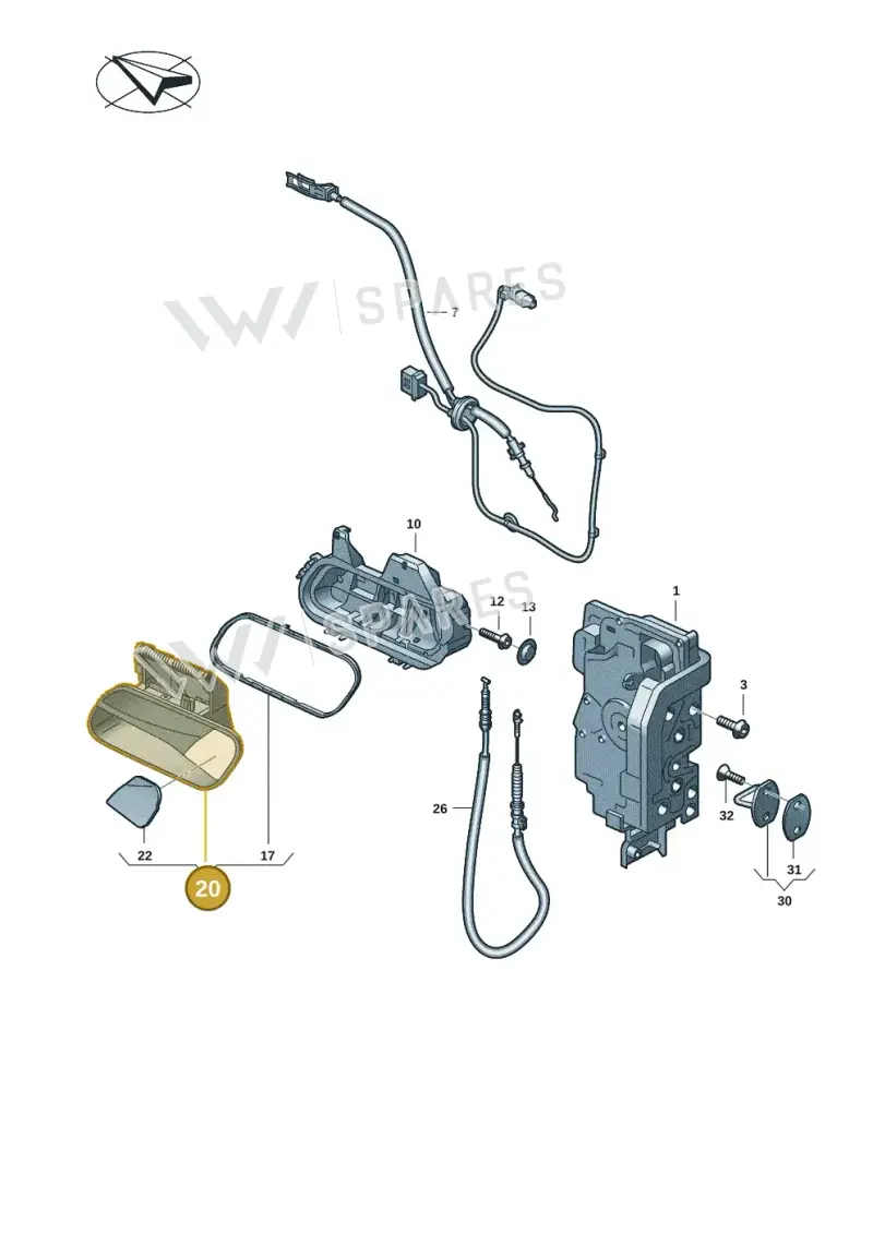 5FM837205DGRU — SEAT CUPRA Tavascan (2023-) diagram 11a837000, position 20