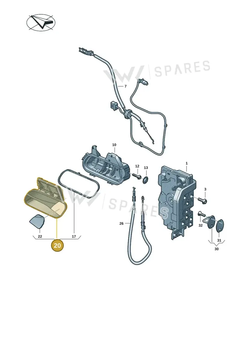 5FM837206KGRU — SEAT CUPRA Tavascan (2023-) diagram 11a837000, position 20