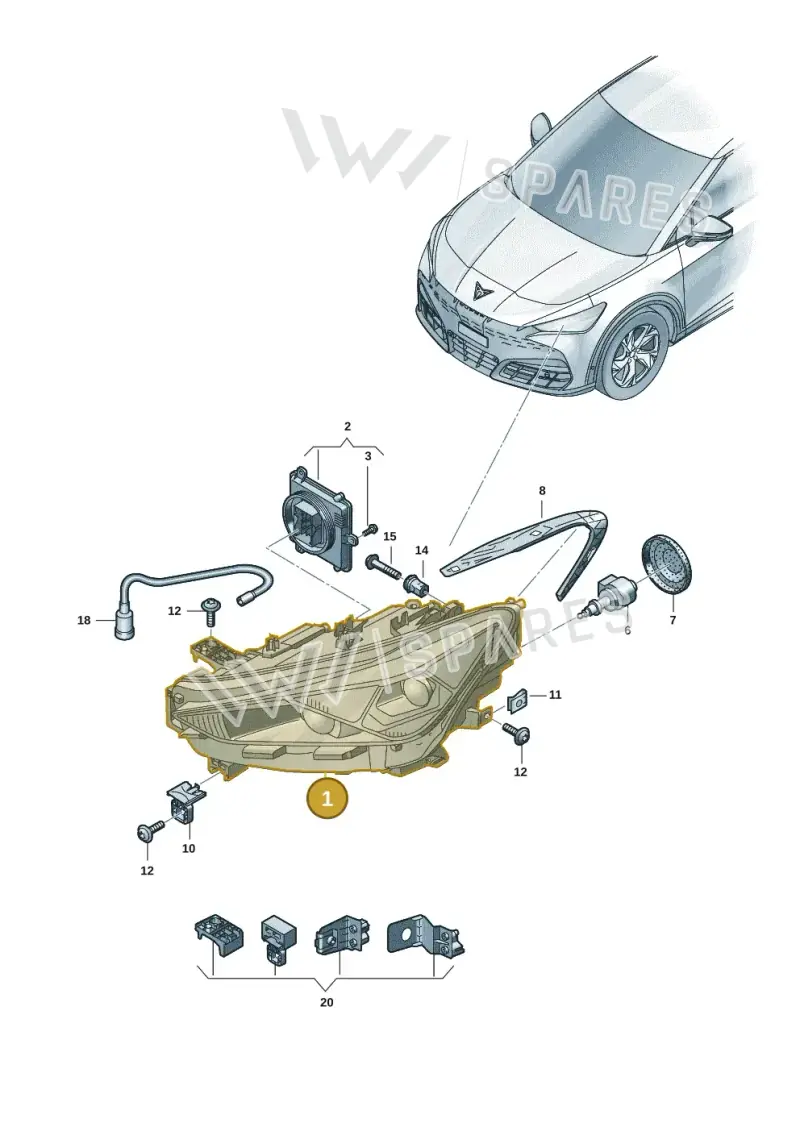 5FM941773A — SEAT CUPRA Tavascan (2023-) diagram 20h941010, position 1