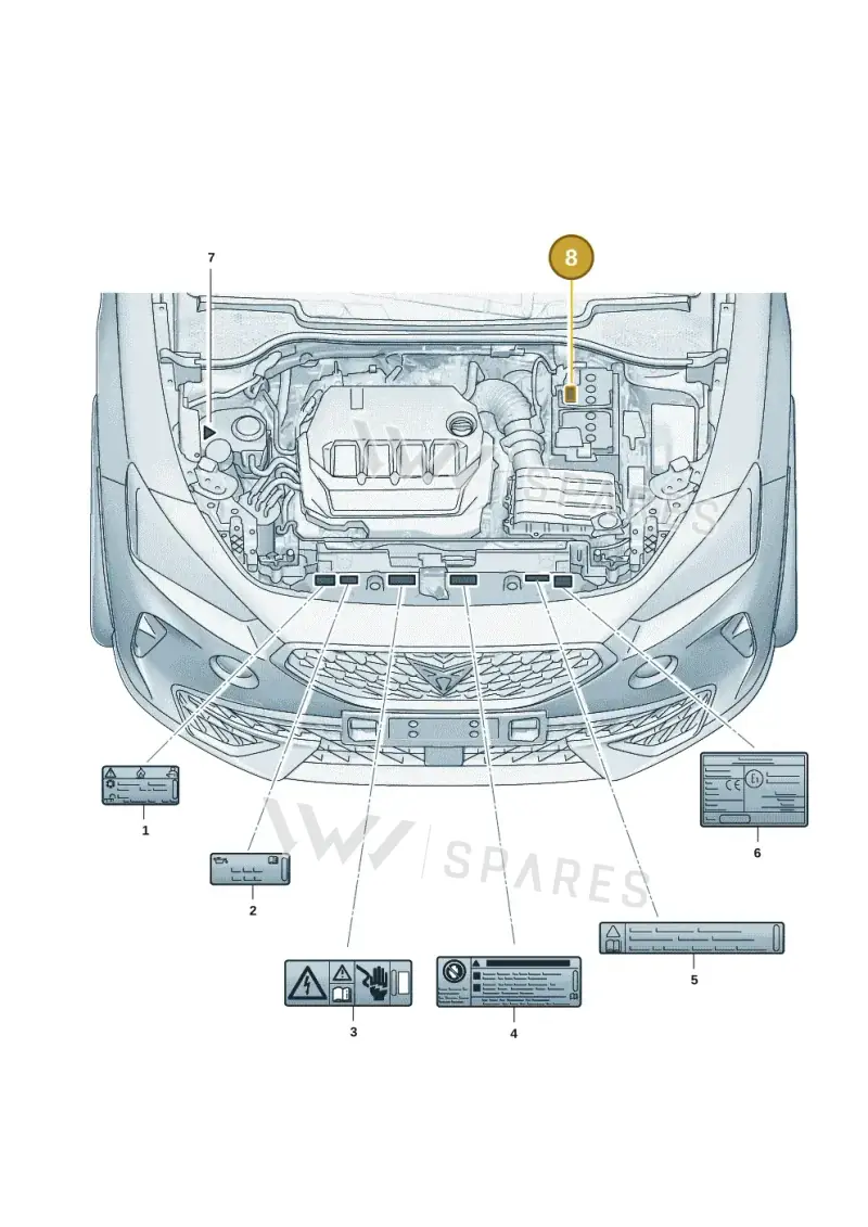 5G0010004 — SEAT Formentor TSI CUPRA (2020-) diagram 5ff010010, position 8