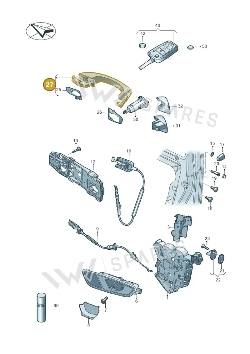 5G0837205P3FZ — SEAT Ateca Style (2016-) diagram 754837000, position 27