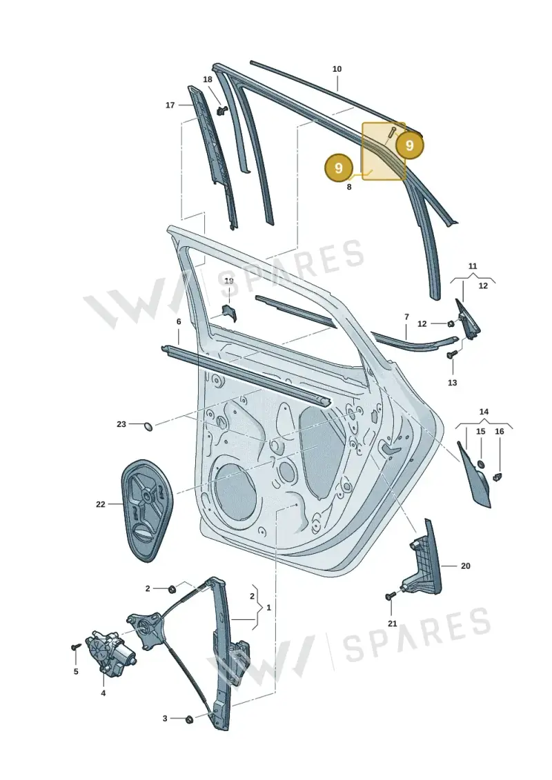 5G0837732B — SEAT Formentor TSI CUPRA (2020-) diagram 5fn839060, position 9
