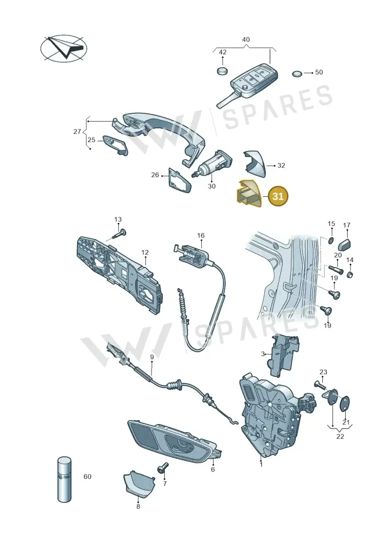 5G0839167E3FZ — SEAT Ateca Style (2016-) diagram 754837000, position 31