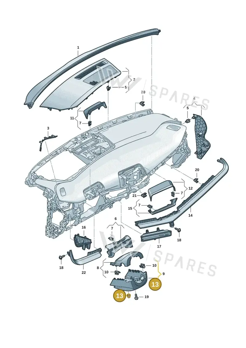5G0857515 — SEAT Tavascan Cupra (2023-) diagram 20h857010, position 13