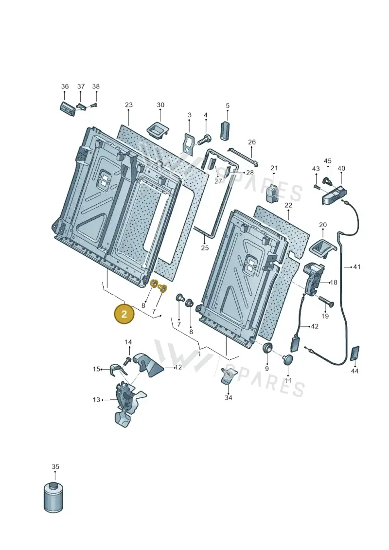 5G0885502SCA9 — SEAT Ateca Style (2016-) diagram 763885700, position 2