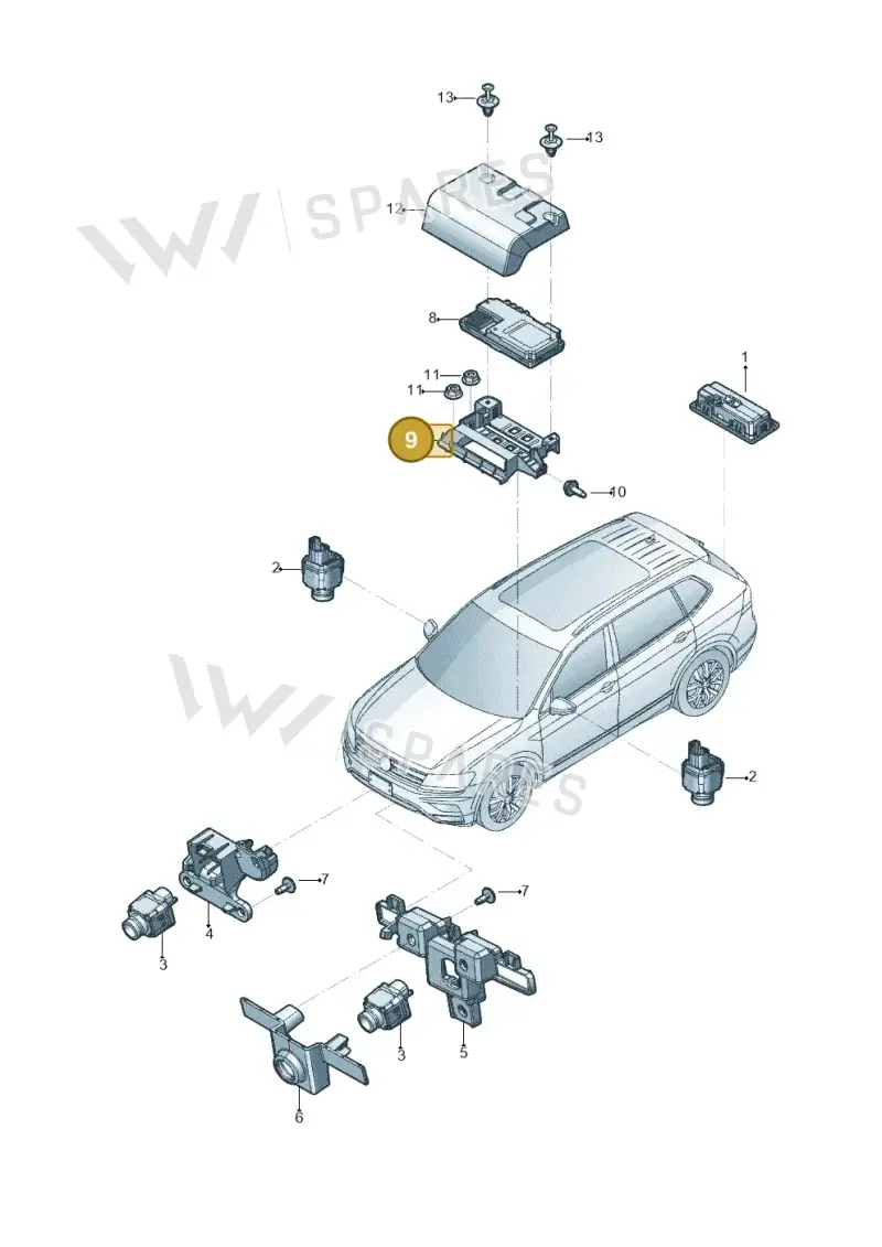 5G0919937 — SEAT Tarraco FR (2018-2024) diagram 833907200, position 9