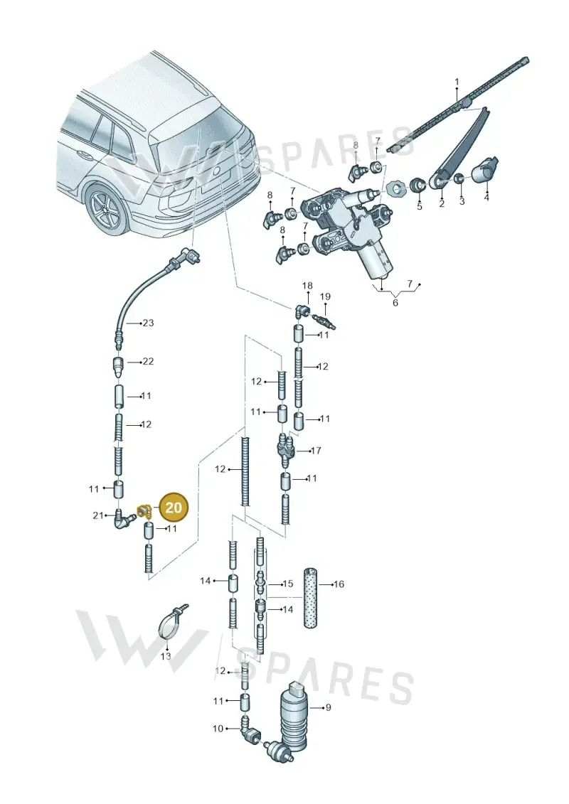 5G0955665 — SEAT Formentor TSI CUPRA (2020-) diagram 5h0955025, position 20