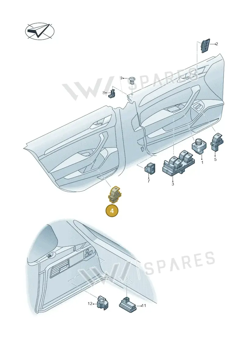 5G0959855MWHS — SEAT Formentor TSI CUPRA (2020-) diagram 793959060, position 4