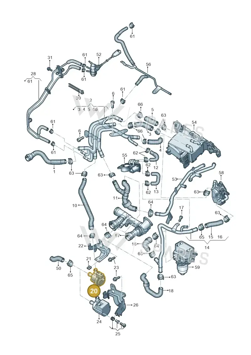 5G0965567 — SEAT Arona FR (2017-) diagram 837121110, position 20