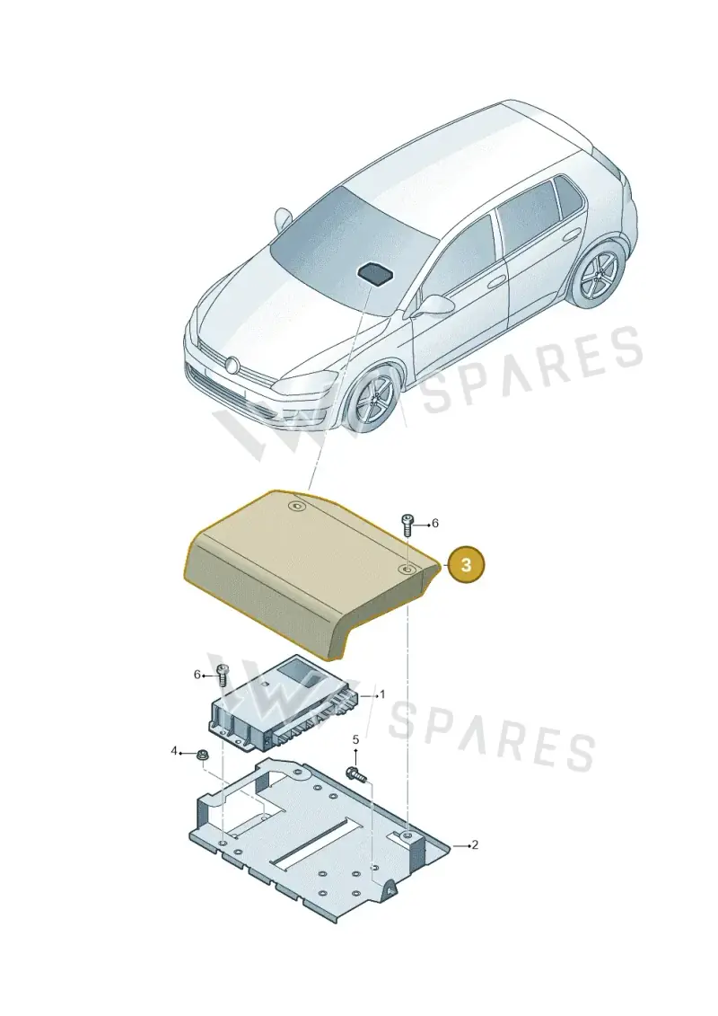 5G0972136 — SEAT Leon ST Stylance (2016-2020) diagram 746907000, position 3