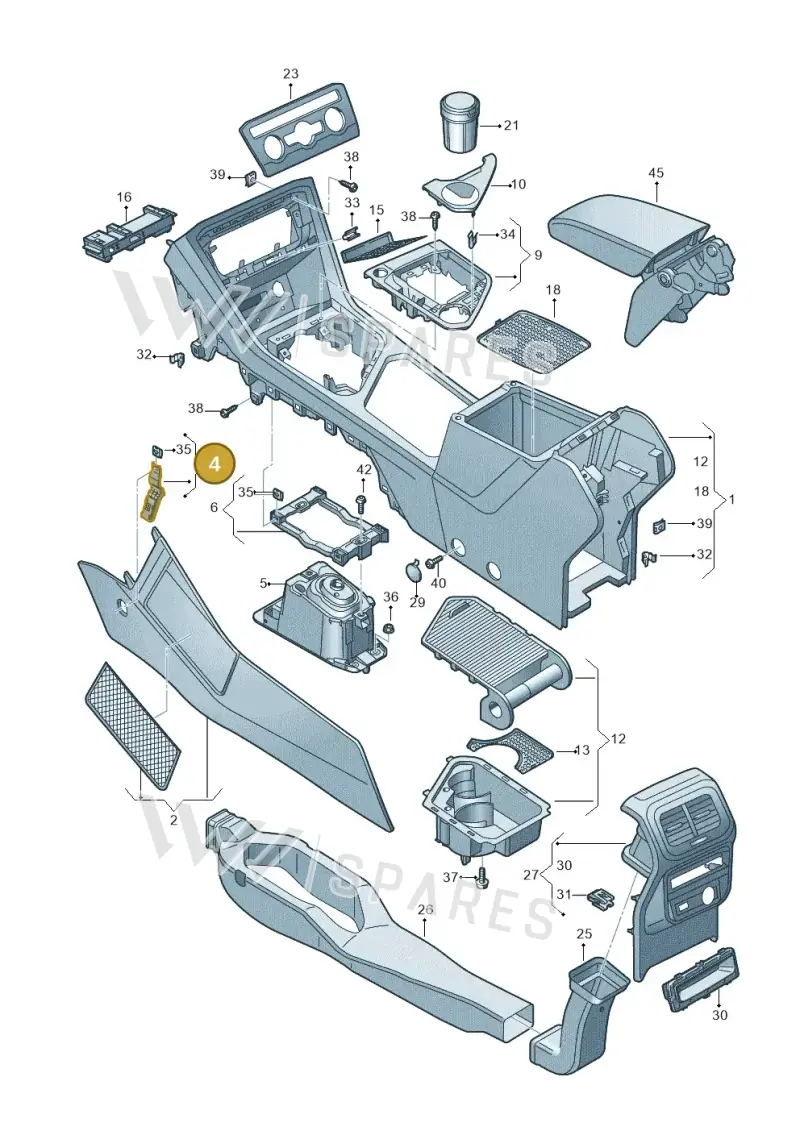 5G1898213 — SEAT Tarraco FR (2018-2024) diagram 884863500, position 4