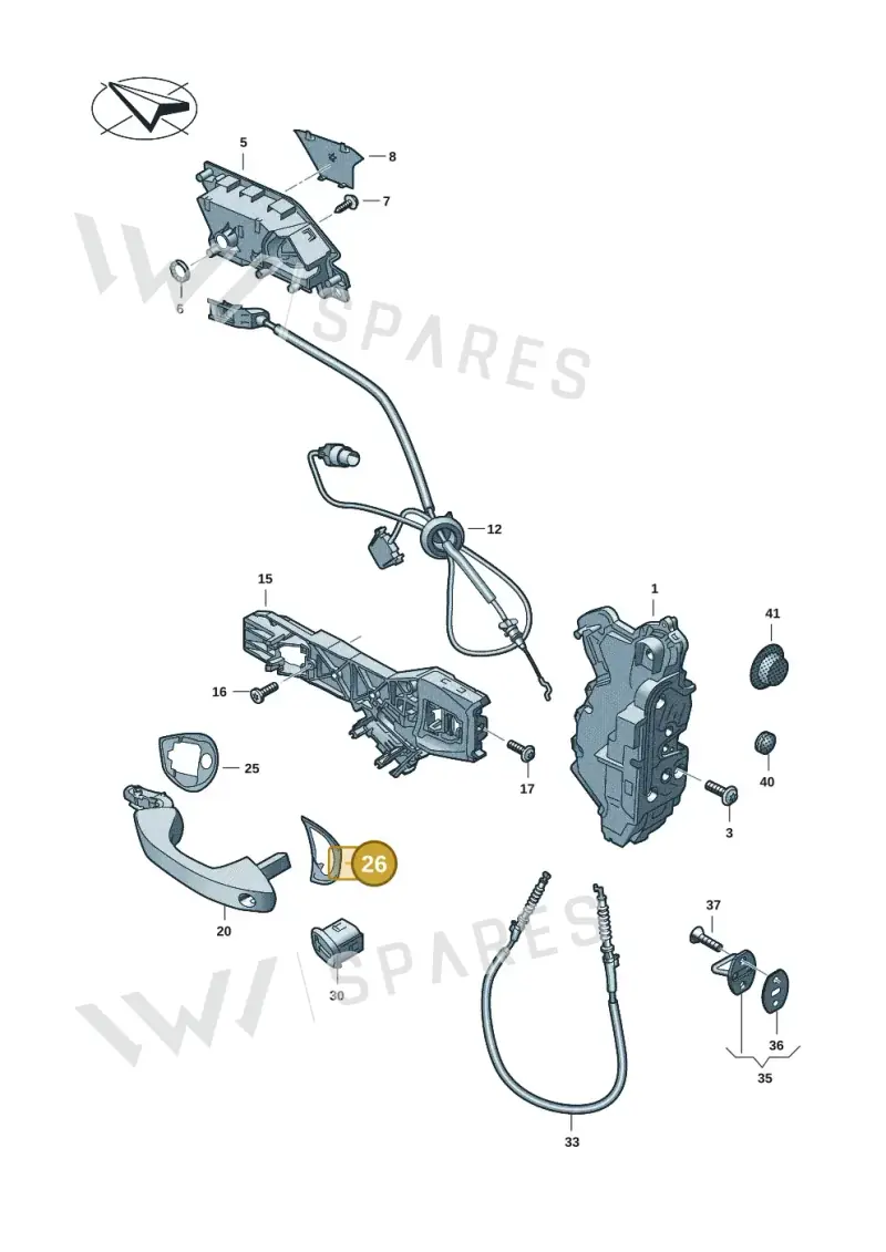 5H0837088 — SEAT EBoost CUPRA (2021-) diagram 5h0837000, position 26