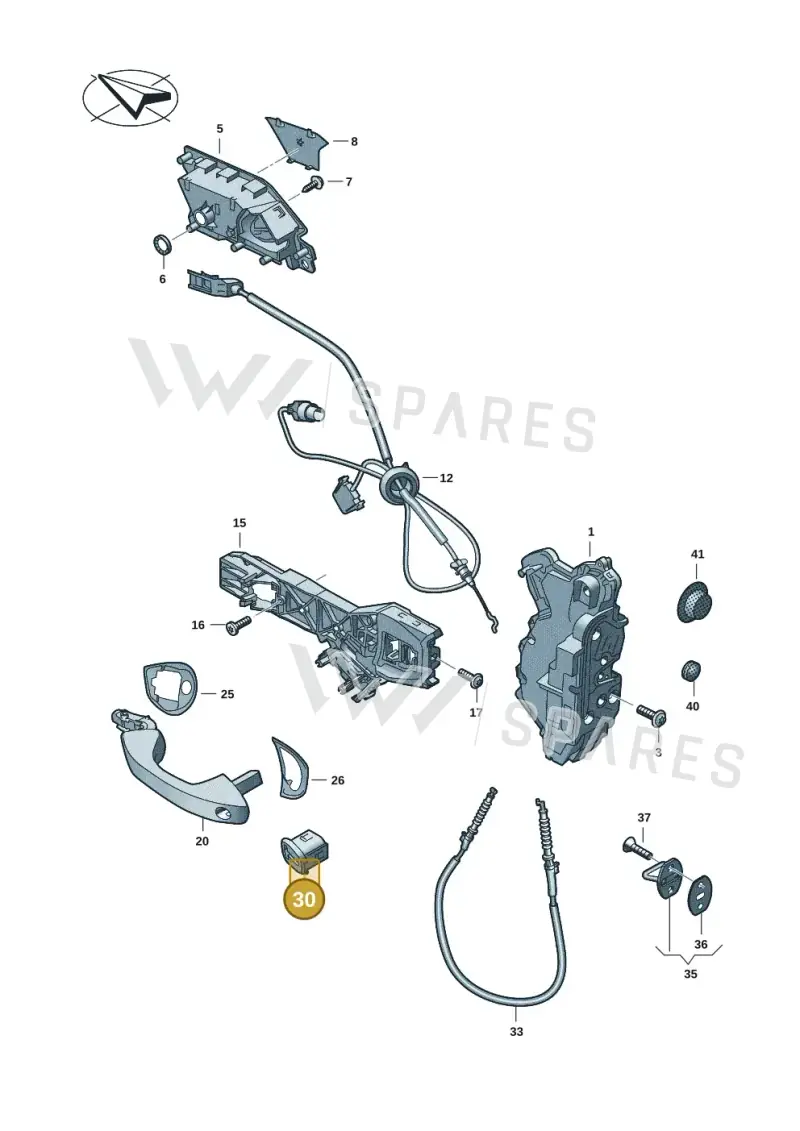 5H0839168 — SEAT EBoost CUPRA (2021-) diagram 5h0837000, position 30