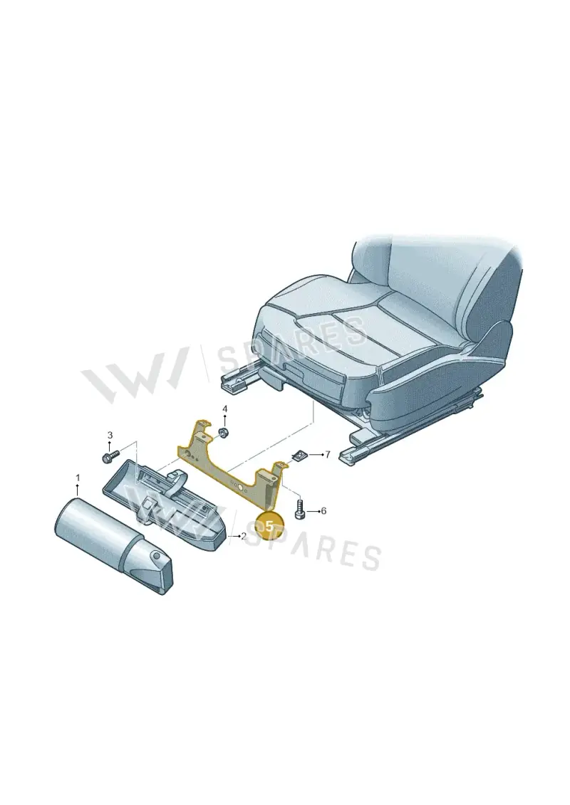 5H0860290 — SEAT 578 platform diagram 636860100, position 5