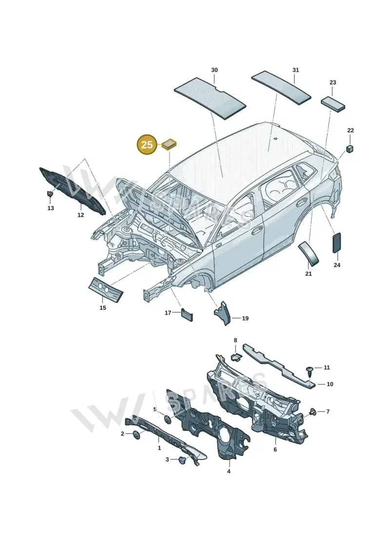 5H0864220D — SEAT 578 platform diagram 57x863200, position 25