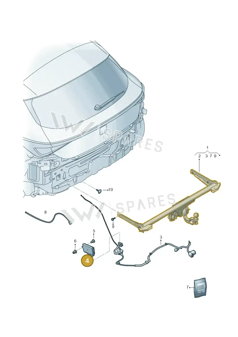 5H2907383C — SEAT Formentor TSI CUPRA (2020-) diagram 5fn945055, position 4