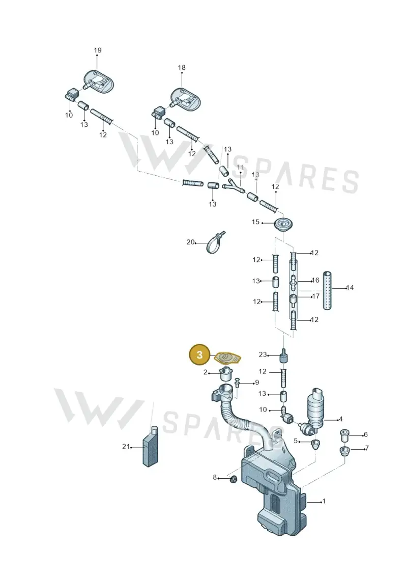5HG955455 — Audi Q6 (2022-) diagram 852955100, position 3