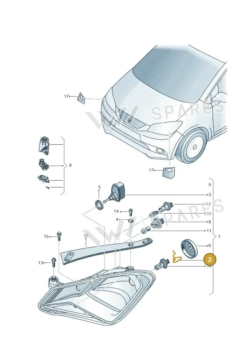5J0941172 — SEAT Mii electric (2020-2021) diagram 735941000, position 2