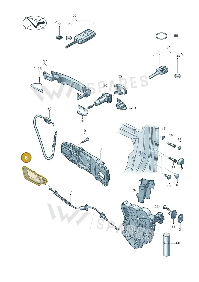 5JA837221A2ZZ — SEAT Toledo Reference (2015-2019) diagram 727837000, position 6