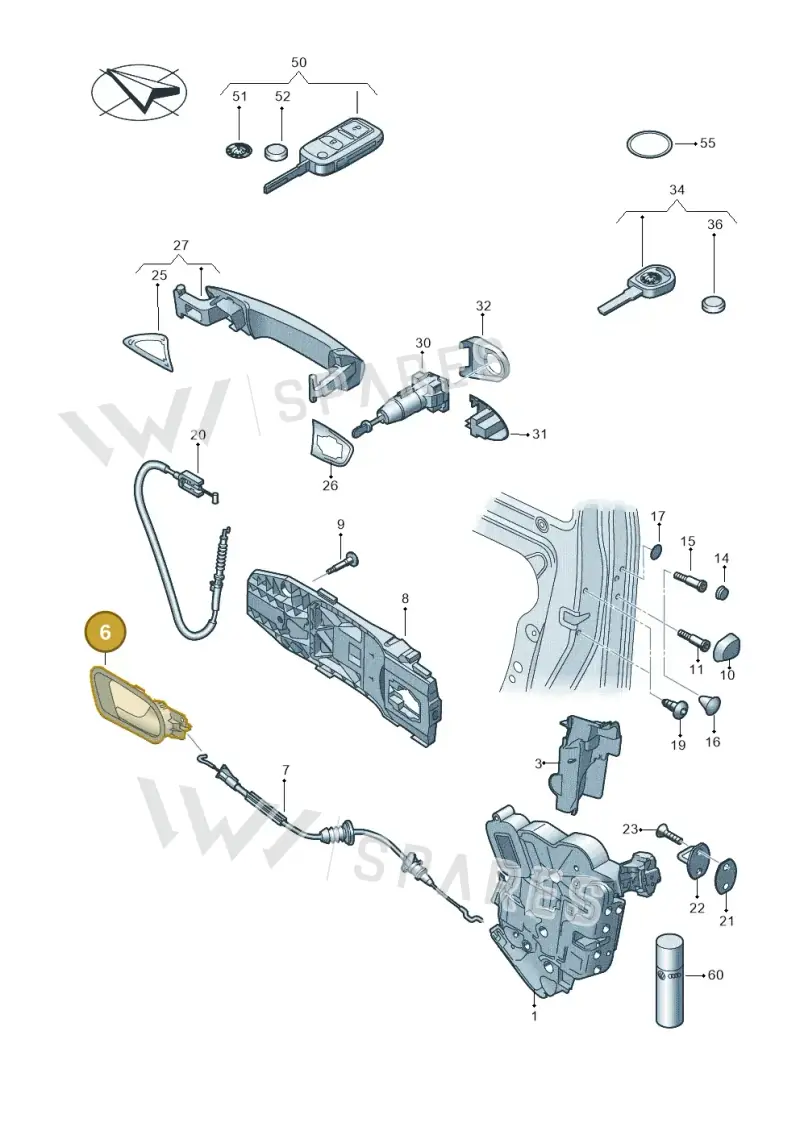 5JA837222C2ZZ — SEAT Toledo Reference (2015-2019) diagram 727837000, position 6