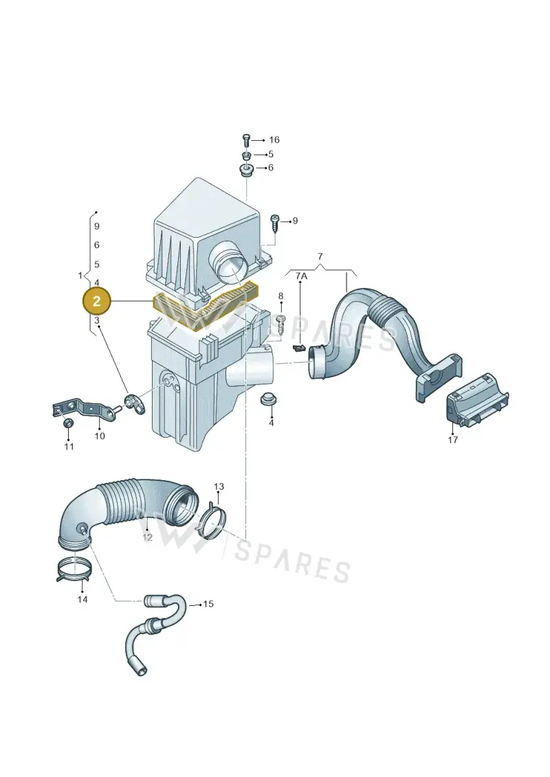 5JF129620A — SEAT Toledo Reference (2012-2015) diagram 461129220, position 2