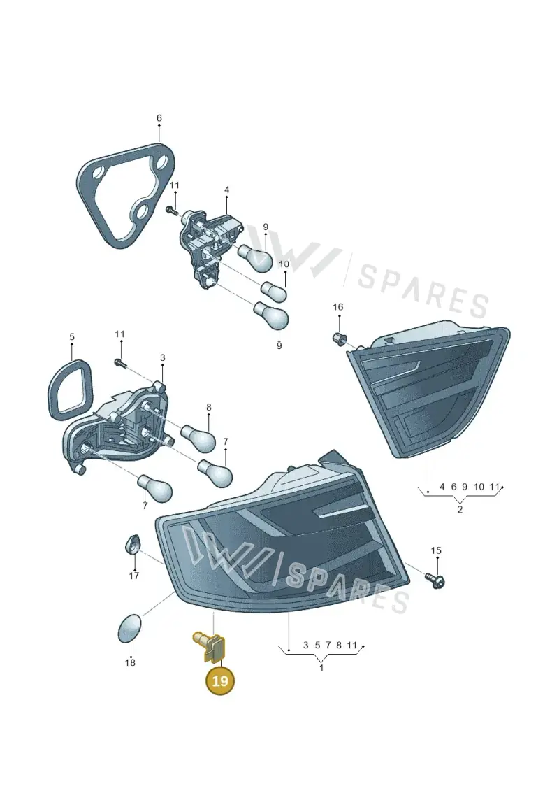 5JH945067 — SEAT Toledo Reference (2015-2019) diagram 742945000, position 19