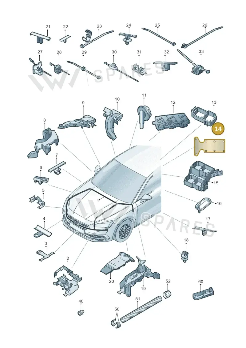5K0971461A — SEAT Formentor TSI CUPRA (2020-) diagram 5fn971081, position 14