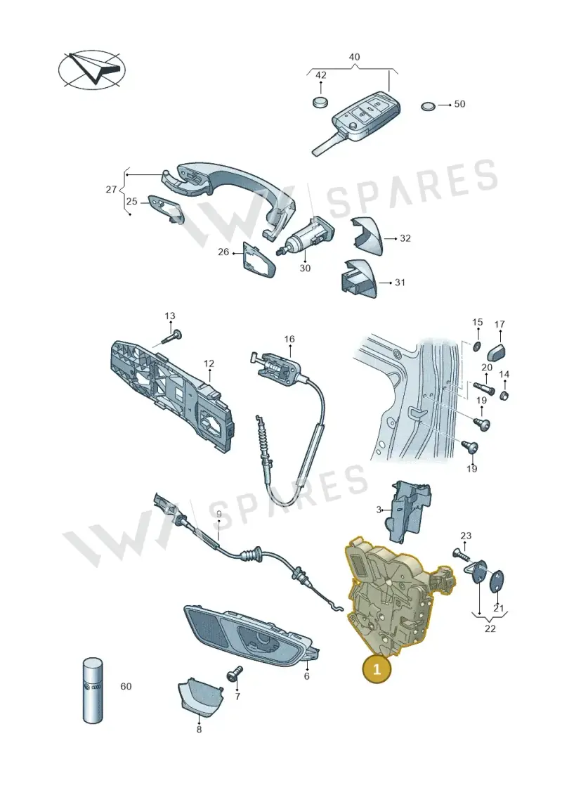 5K1837015D — SEAT Leon ST Stylance (2012-2016) diagram 754837000, position 1