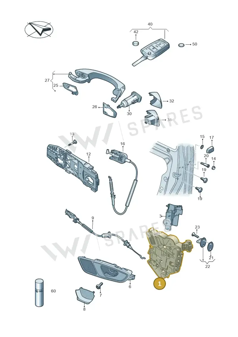 5K2837015J — SEAT Leon ST Stylance (2016-2020) diagram 754837000, position 1