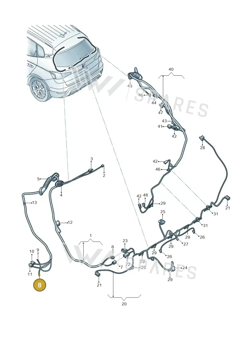 5M0955875 — SEAT Arona FR (2017-) diagram 471972800, position 8