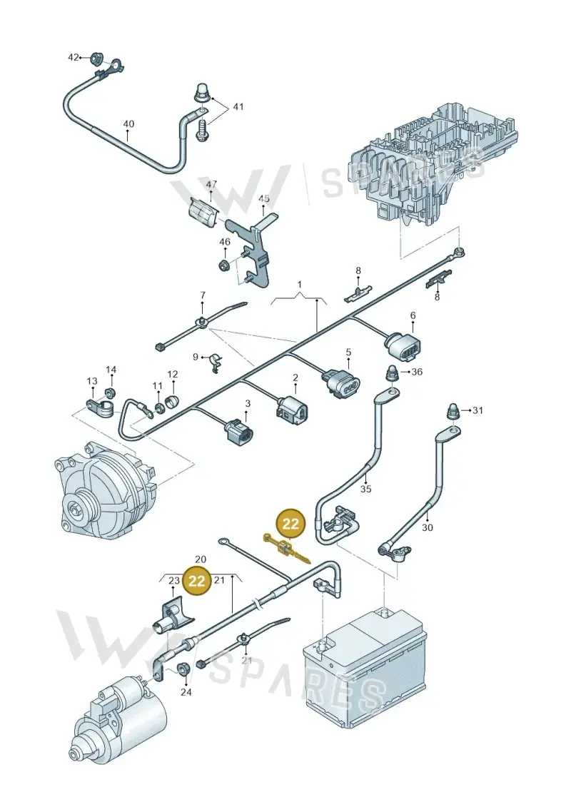 5M0971838A — SEAT Tarraco FR (2018-2024) diagram 884971010, position 22
