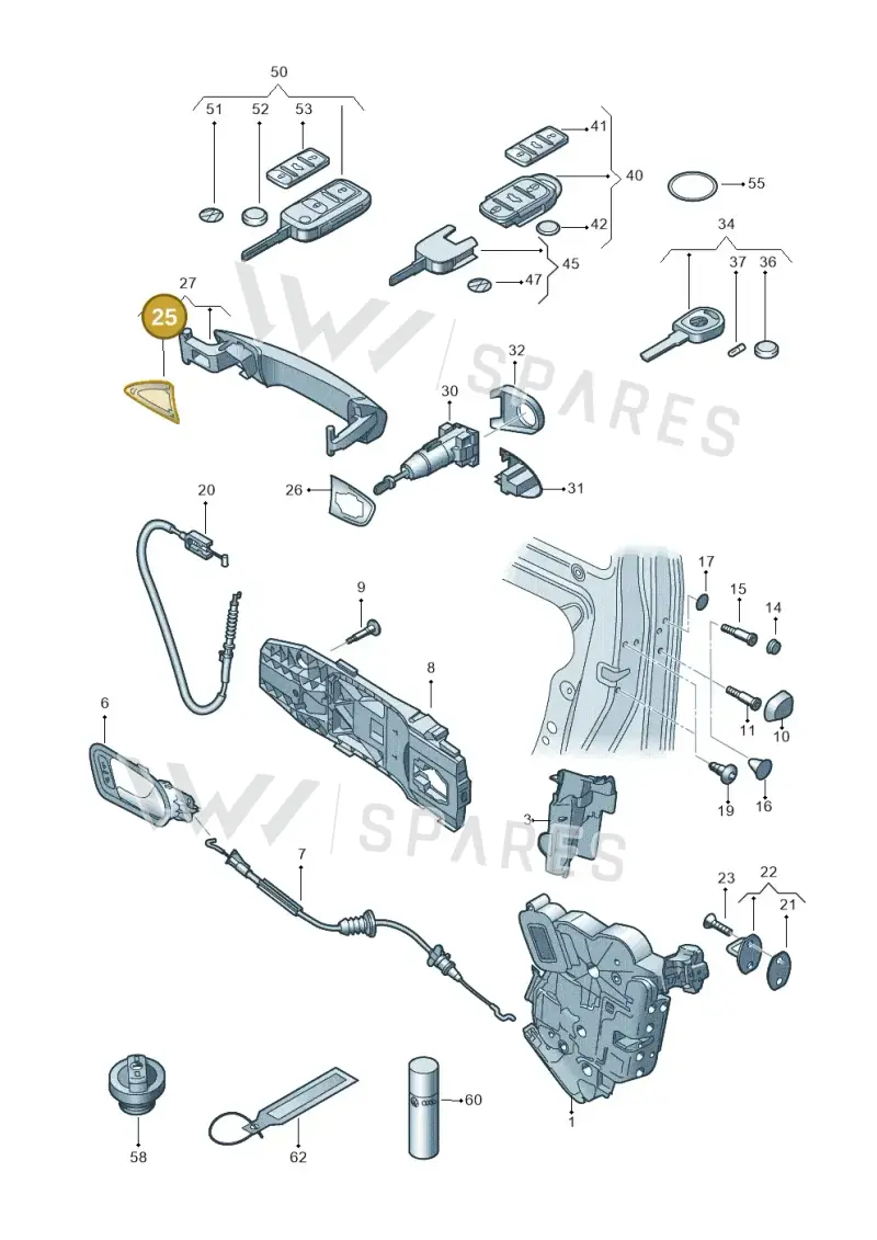 5N08372099B9 — SEAT Mii electric (2020-2021) diagram 672837000, position 25