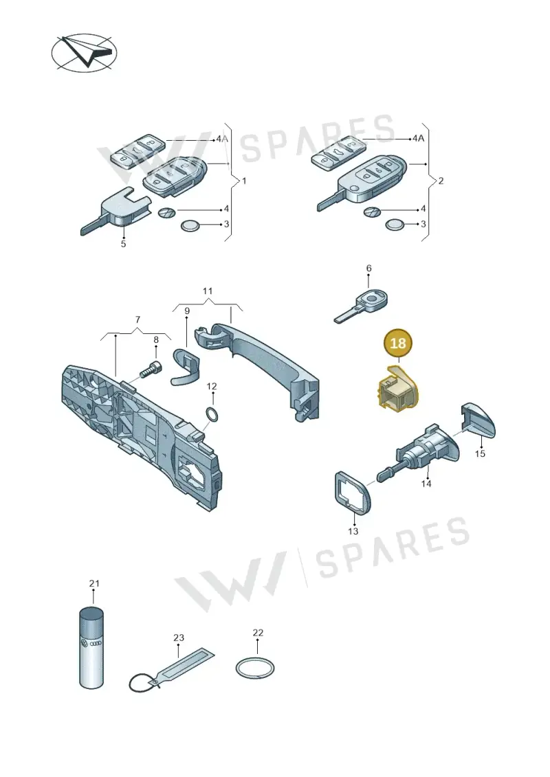 5N0839167BGRU — SEAT Ibiza Stylance (2015-) diagram 634837100, position 18