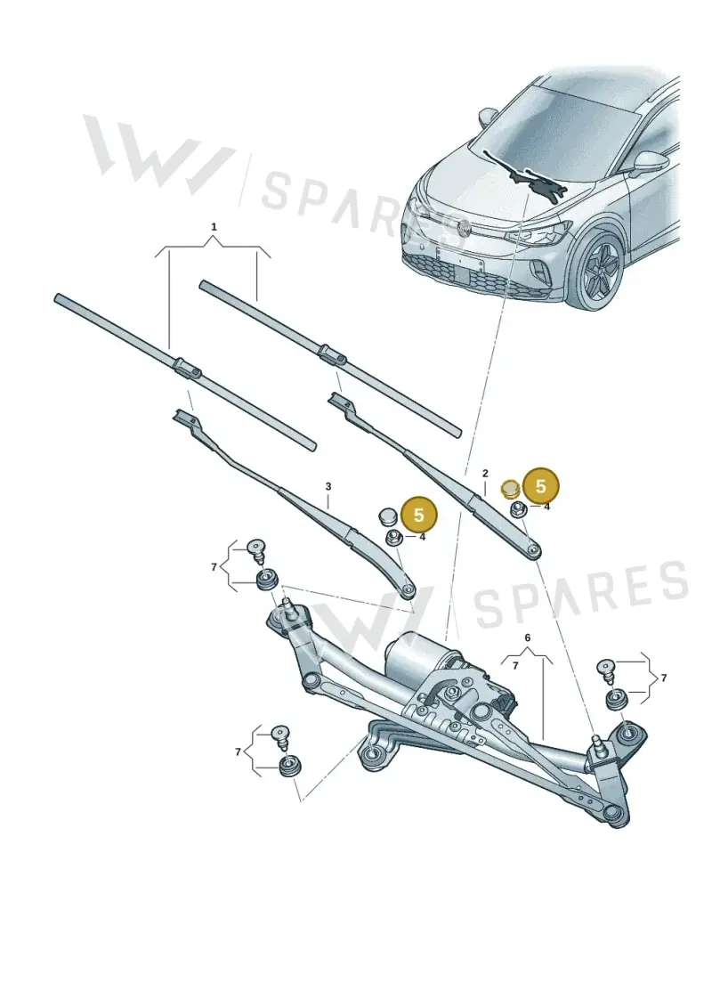 5N0955205 — SEAT Tavascan Cupra (2023-) diagram 11a955000, position 5